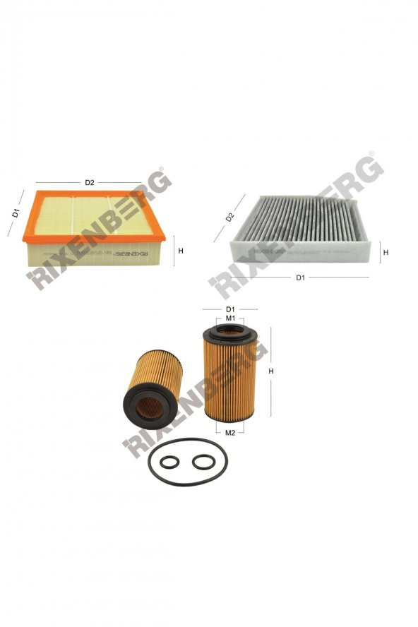 Mercedes Gla 220 Cdi (156.905) 170 Hp 13 > Rixenberg Filtre Bakım Seti ürün görseli
