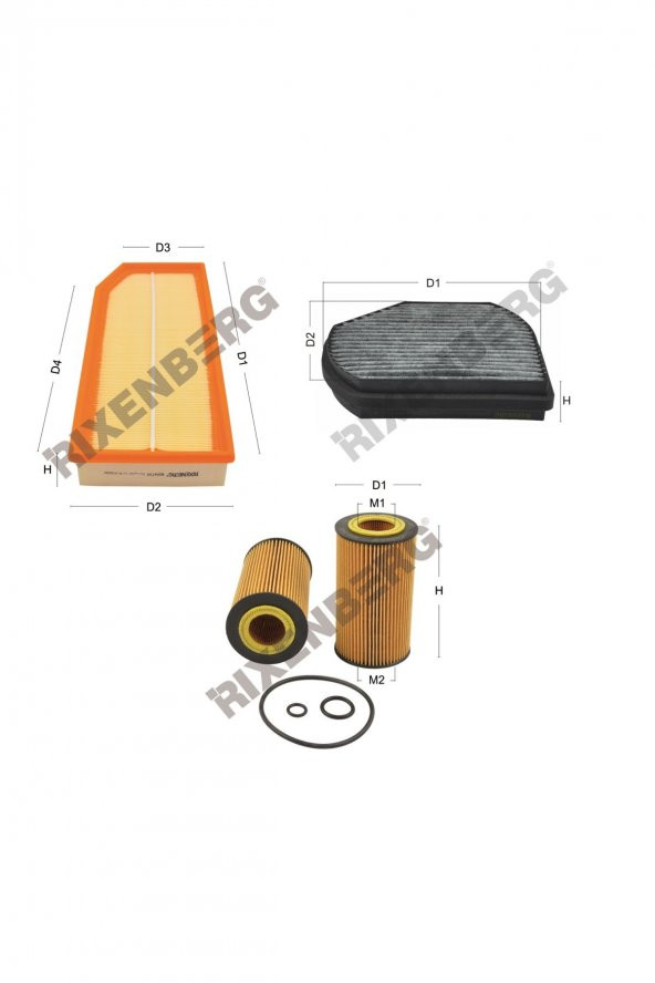 Mercedes E 270 Cdi (W/S210) 170 Hp 99-03 Rixenberg Filtre Bakım Seti ürün görseli