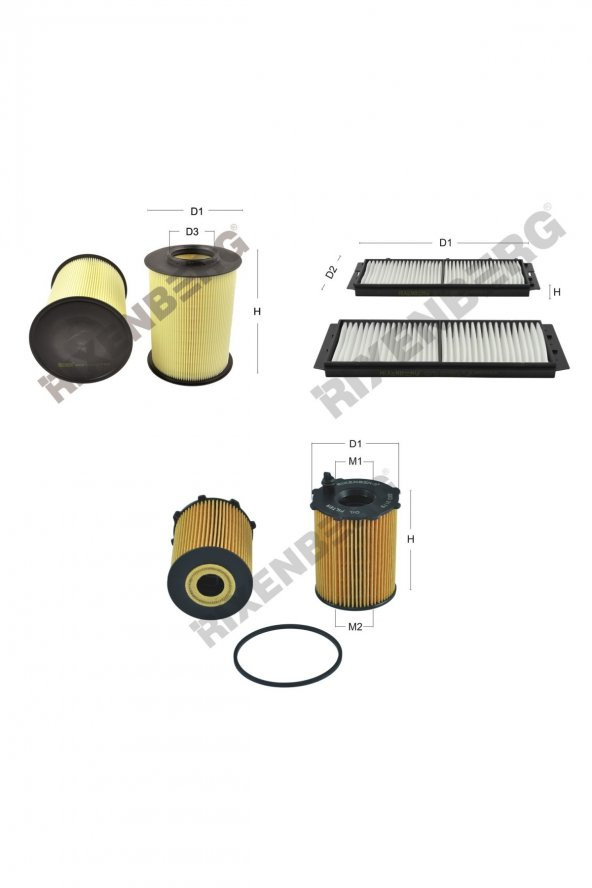 Mazda 3 (Bl) 1.6 Cd 109 Hp 08 > Rixenberg Filtre Bakım Seti ürün görseli