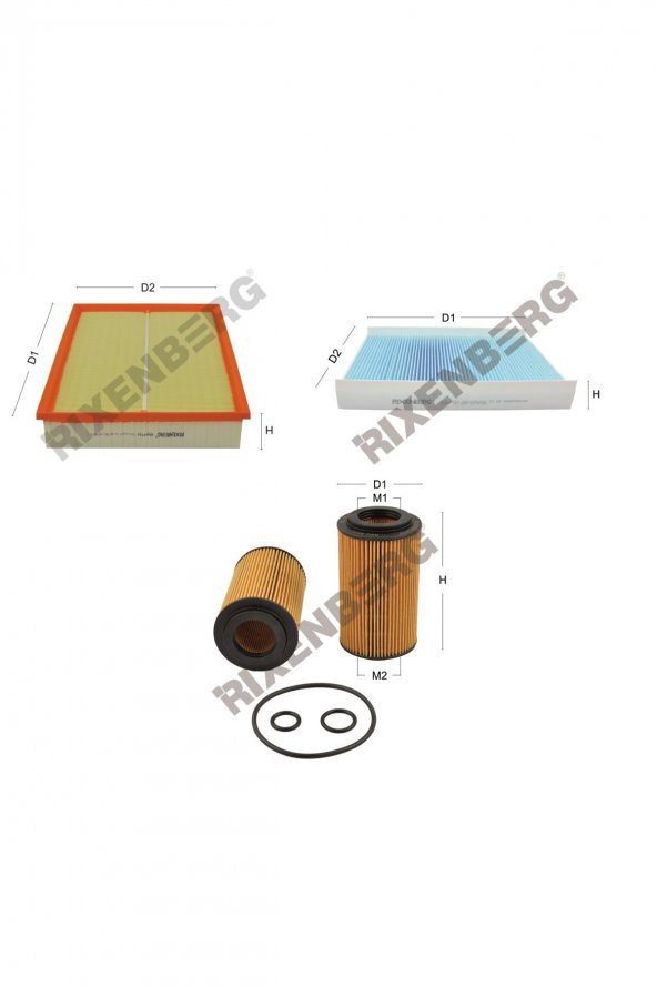 Mercedes Sprinter II 416 Cdi (906) 163 Hp 09 > Rixenberg Filtre Bakım Seti ürün görseli