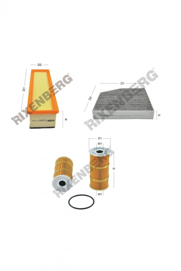 Mercedes C-Klasse C180/C200 Bluetec (205) 116-136 Hp 14 > Rixenberg Filtre Seti ürün görseli