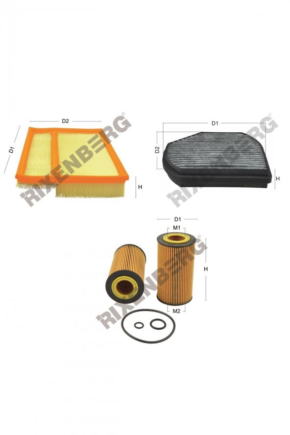 Mercedes C-Klasse C220 Cdi (W202) 125 Hp 97-01 Rixenberg Filtre Seti ürün görseli
