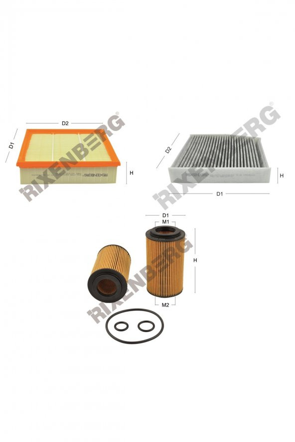 Mercedes Cla 220 Cdi /d (117.303/305) 163-170-177 Hp 13 > Rixenberg Filtre Bakım Seti ürün görseli