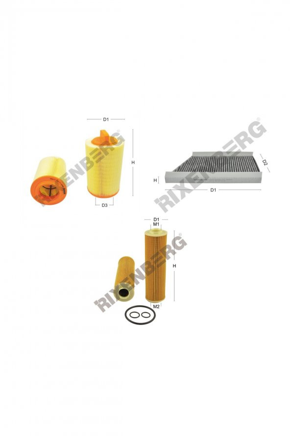 Mercedes C-Klasse C230 Kompressor (W/C/S203) 192 Hp 02-05 Rixenberg Filtre Seti ürün görseli