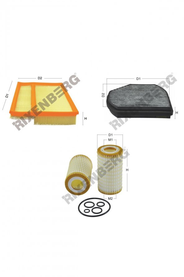 Mercedes Clk 320 (C208) 218 Hp 97-03 Rixenberg Filtre Bakım Seti ürün görseli