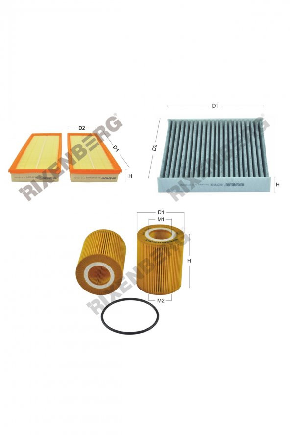 Land Rover Range Rover IV 3.0 Tdv6  258 Hp 13 > Rixenberg Filtre Bakım Seti ürün görseli