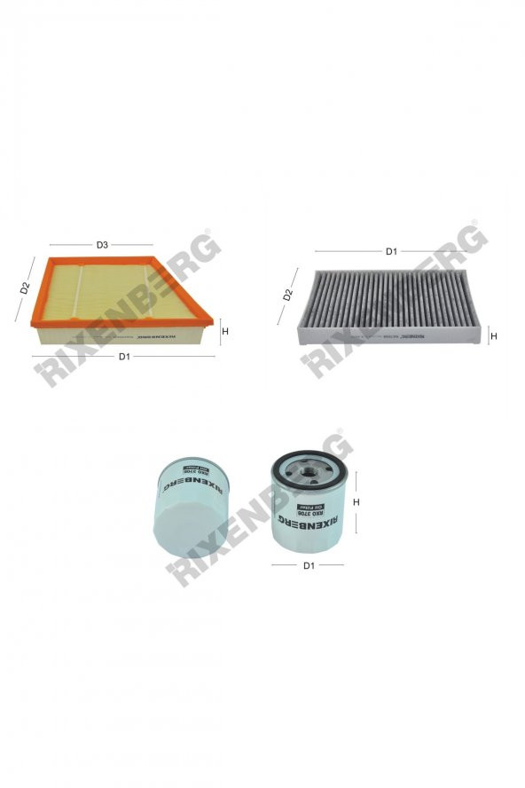 Land Rover Freelander II 2.0 (L359.II) 241 Hp 11 > Rixenberg Filtre Bakım Seti ürün görseli