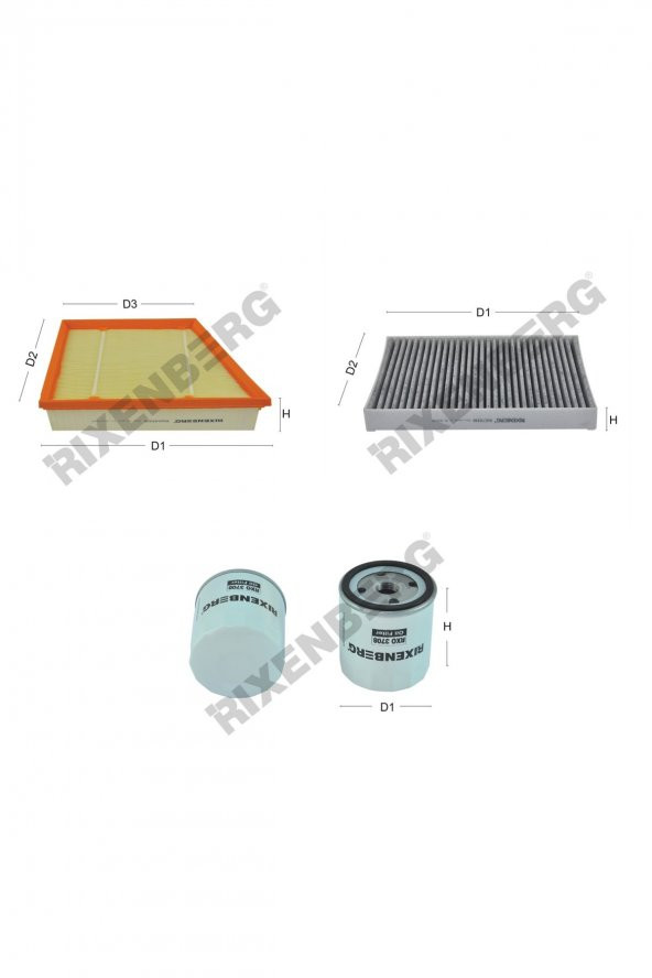 Land Rover Range Rover Evoque 2 /2.2  150-241 Hp 11 > Rixenberg Filtre Bakım Seti ürün görseli