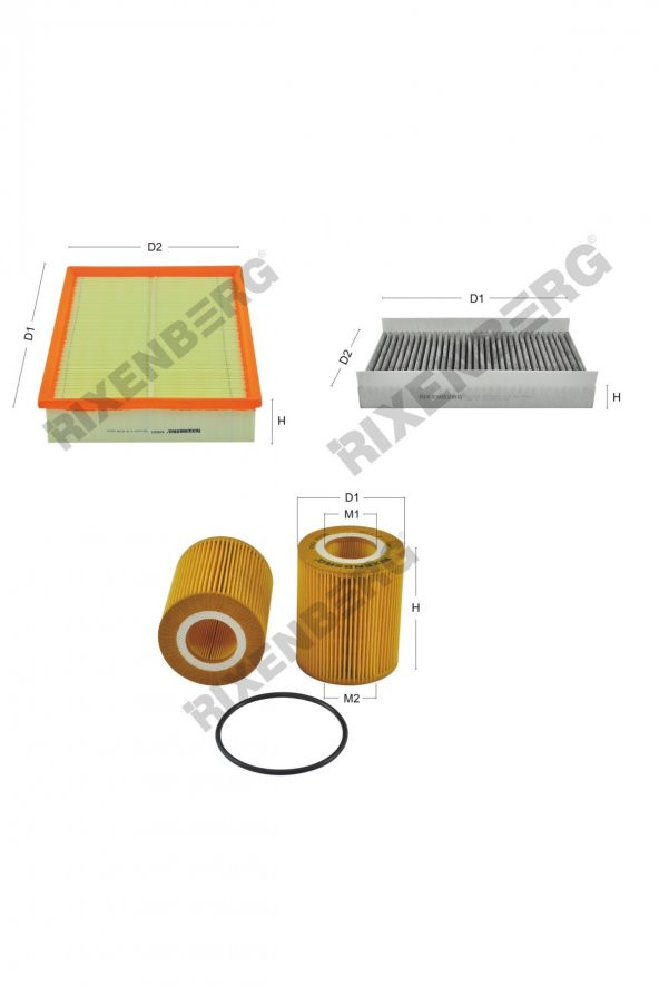 Land Rover Range Rover Sport 3.0 Sdv6 256 Hp 09 > Rixenberg Filtre Bakım Seti ürün görseli