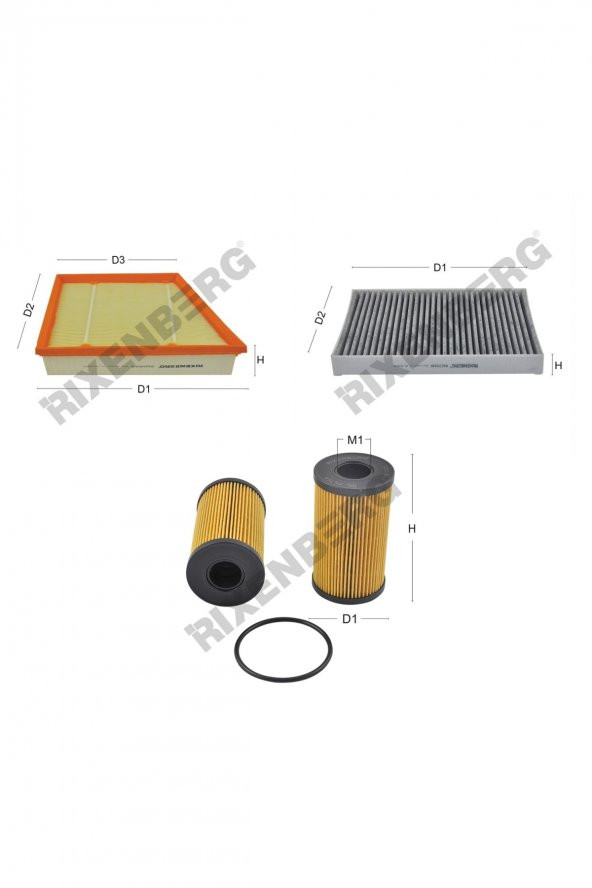 Land Rover Range Rover Evoque 2.0 D 150-180 Hp 15 > Rixenberg Filtre Bakım Seti ürün görseli 1