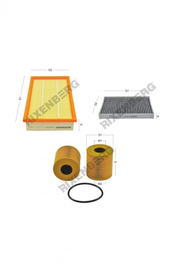 Land Rover Freelander II 2.2 Td4 (L359) 152-160 Hp 06 > Rixenberg Filtre Bakım Seti ürün görseli