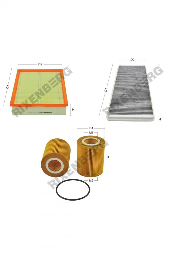 Land Rover Range Rover III 3.0 Td 249 Hp 12 > Rixenberg Filtre Bakım Seti ürün görseli