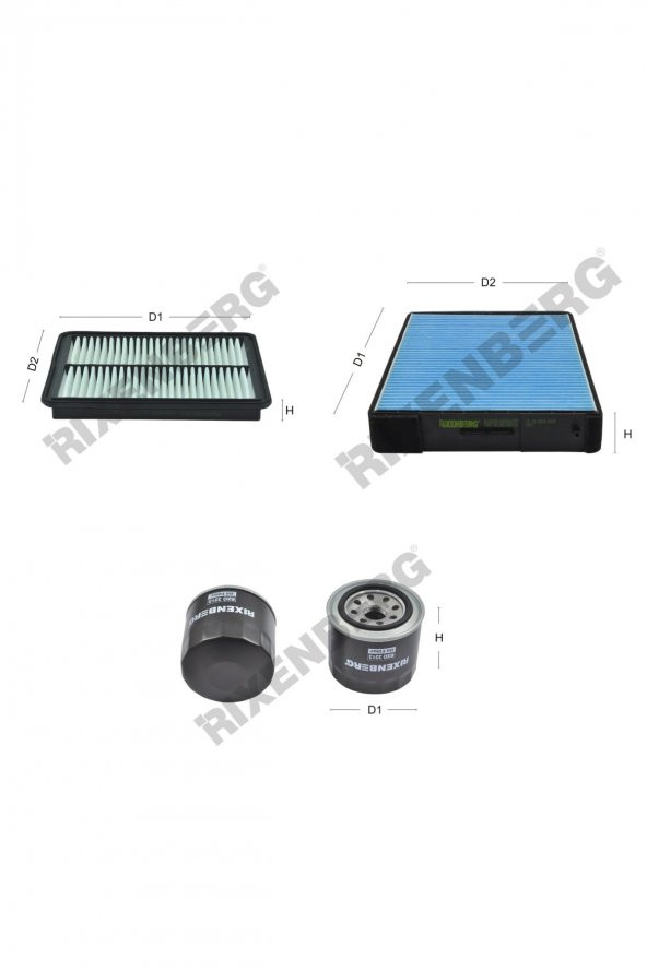 Kia Sorento I 2.4 (Jc) 139 Hp 02-06 Rixenberg Filtre Bakım Seti ürün görseli