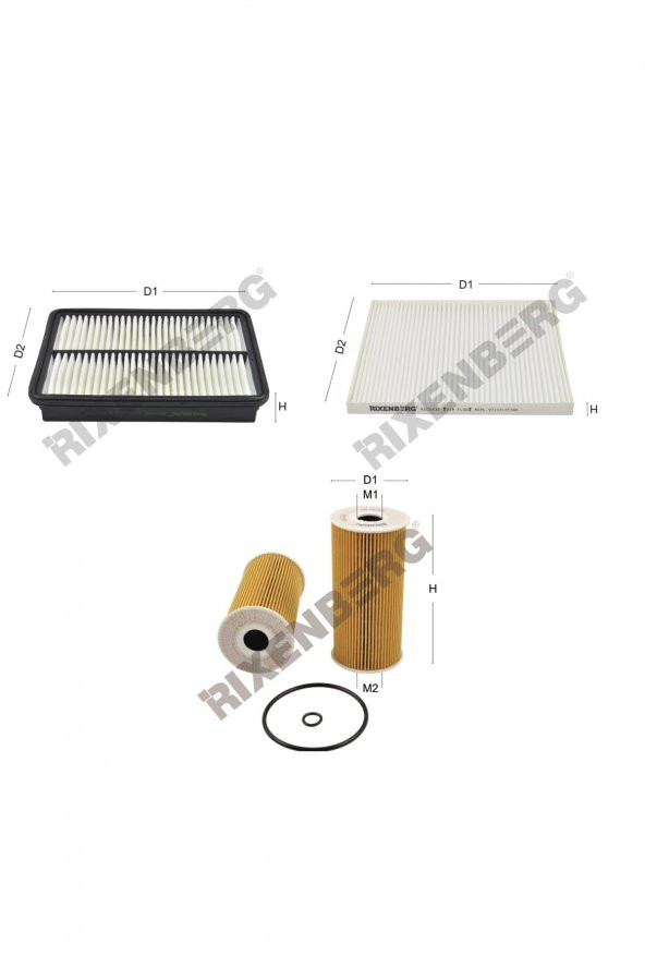 Kia Sorento II 2.2 Crdi (Xm) 197 Hp 09 > Rixenberg Filtre Bakım Seti ürün görseli