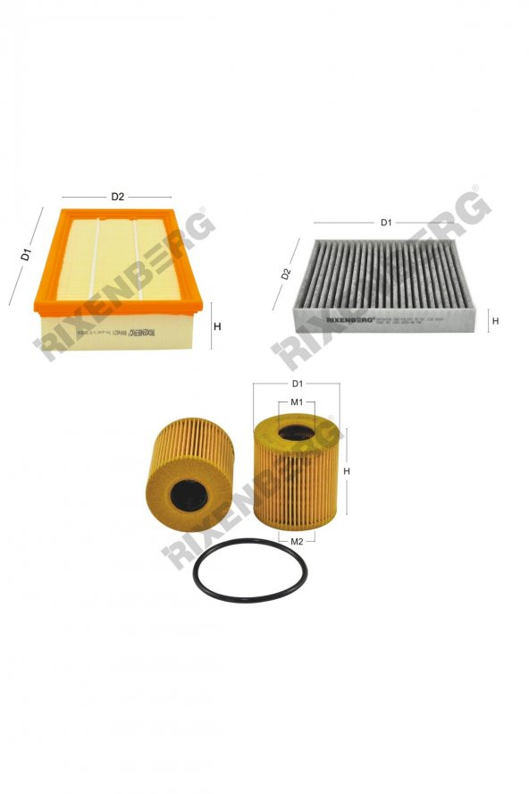 Jaguar Xf 2.2 D 163 Hp 11 > Rixenberg Filtre Bakım Seti ürün görseli 1