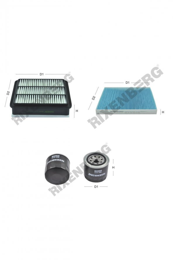 Isuzu D-Max 3.5 V6 200 Hp 02-12 Rixenberg Filtre Bakım Seti ürün görseli