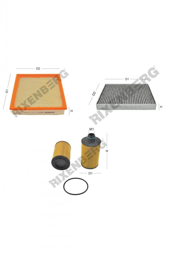 Jeep Grand Cherokee IV 3.0 Crd / V6 Crd 190-241-250 Hp 11 > Rixenberg Filtre Bakım Seti ürün görseli