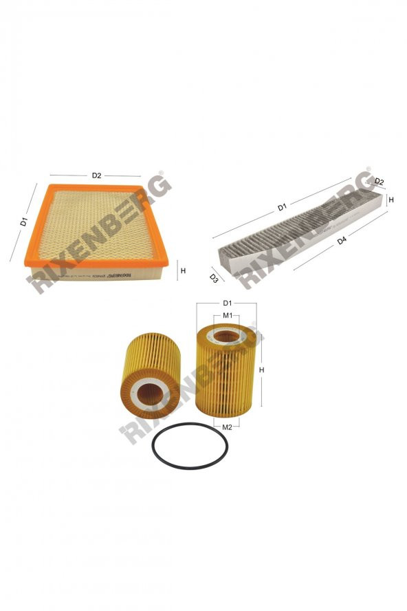 Jeep Grand Cherokee III 3.0 Crd V6 218 Hp 05-10 Rixenberg Filtre Bakım Seti ürün görseli