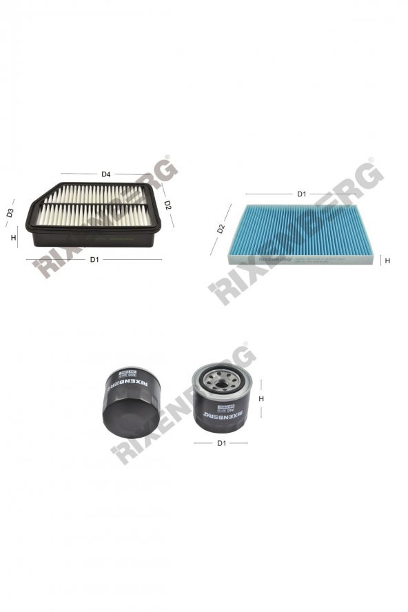 Hyundai İ40  2.0 Nu Mpi 149 Hp 11 > Rixenberg Filtre Bakım Seti ürün görseli