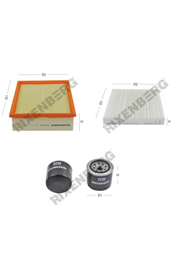 Hyundai Santa Fe V 2.0i Vvti (Nf) 144 Hp 05 > Rixenberg Filtre Bakım Seti ürün görseli
