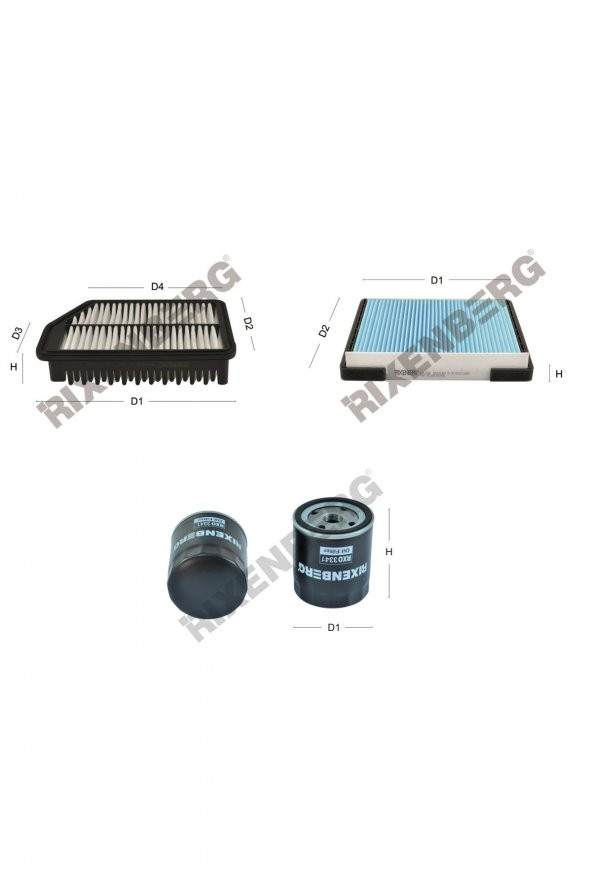 Hyundai İ30 (Gd) 1.4 Gdi 101 Hp 15 > Rixenberg Filtre Bakım Seti ürün görseli