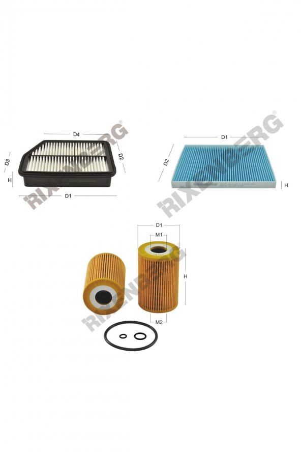 Hyundai İ40  1.7 Crdi 136 Hp 11 > Rixenberg Filtre Bakım Seti ürün görseli