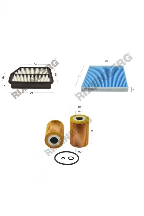 Hyundai İx35 1.7 Crdi  116 Hp 10 > Rixenberg Filtre Bakım Seti ürün görseli 1