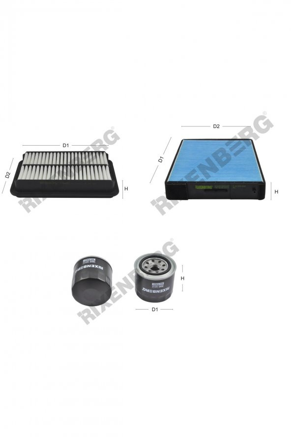 Hyundai Santa Fe I 2.7 V6 (Sm) 173 Hp 00-06 Rixenberg Filtre Bakım Seti ürün görseli