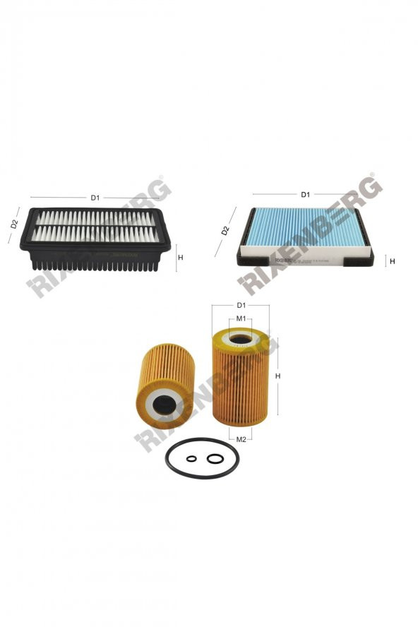 Hyundai İ20 II 1.1 Crdi (Gb) 75 Hp 14 > Rixenberg Filtre Bakım Seti ürün görseli