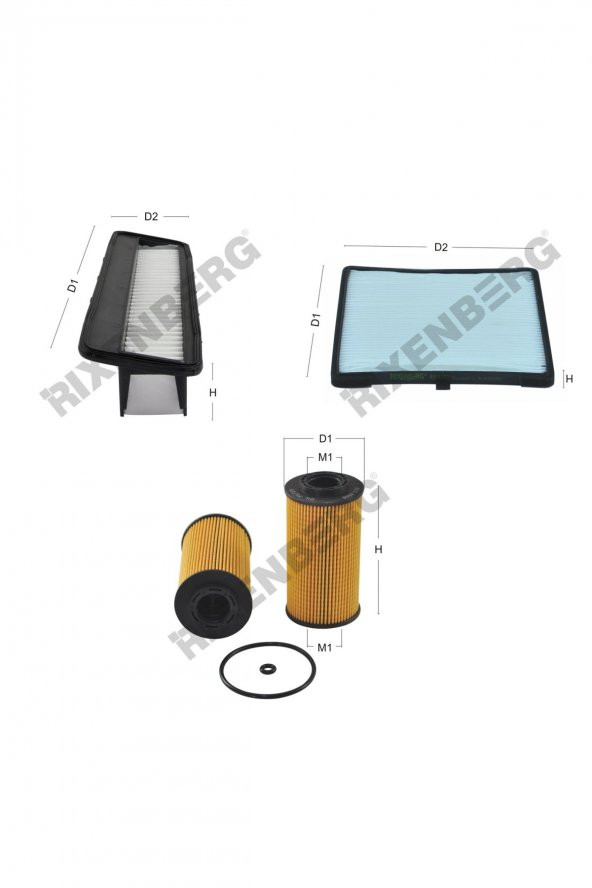 Hyundai İ10 1.1 Crdi 75 Hp 08 > Rixenberg Filtre Bakım Seti ürün görseli