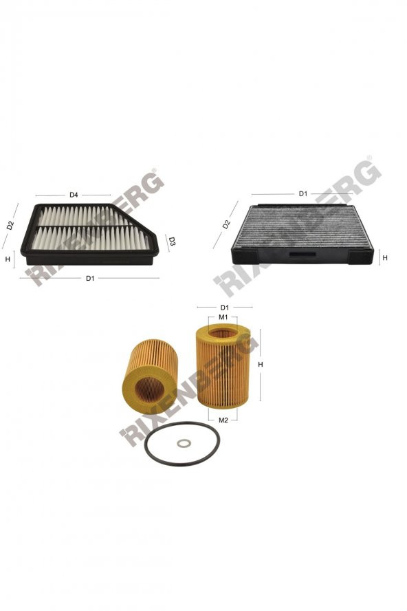 Hyundai Matrix 1.5 Crdi (Fc) 82 Hp 01-05 Rixenberg Filtre Bakım Seti ürün görseli