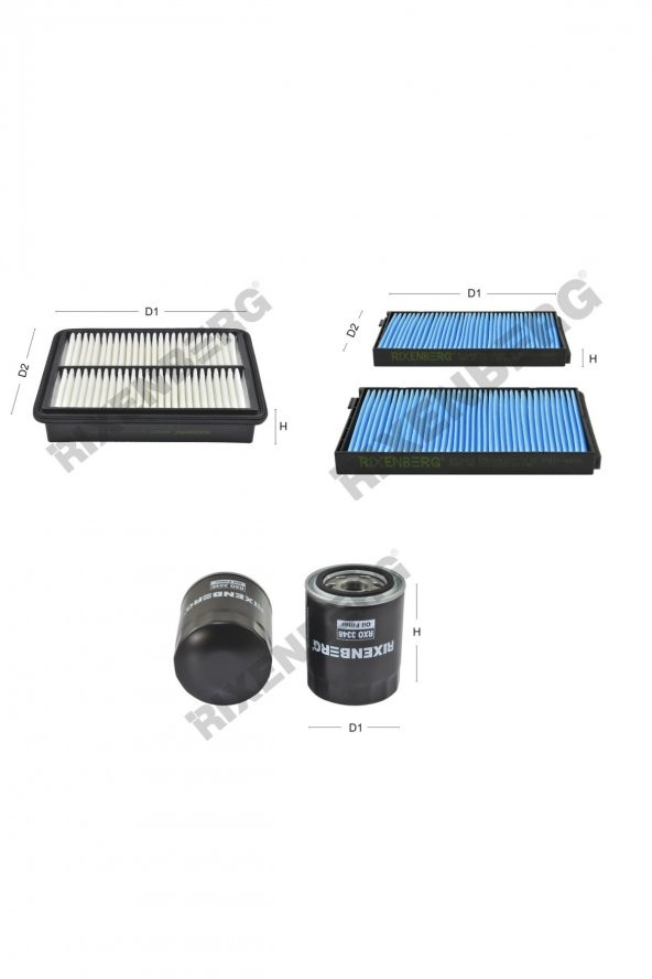 Hyundai H-1 /Starex/H200/İ800  2.5 Crdi 116 Hp 10 > Rixenberg Filtre Bakım Seti ürün görseli