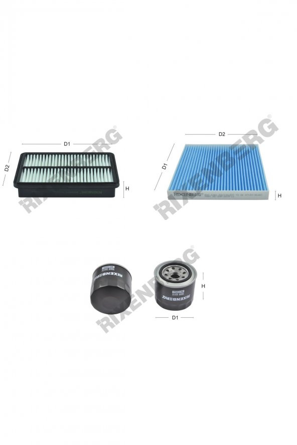 Hyundai Tucson 2.0i 141 Hp 04-10 Rixenberg Filtre Bakım Seti ürün görseli