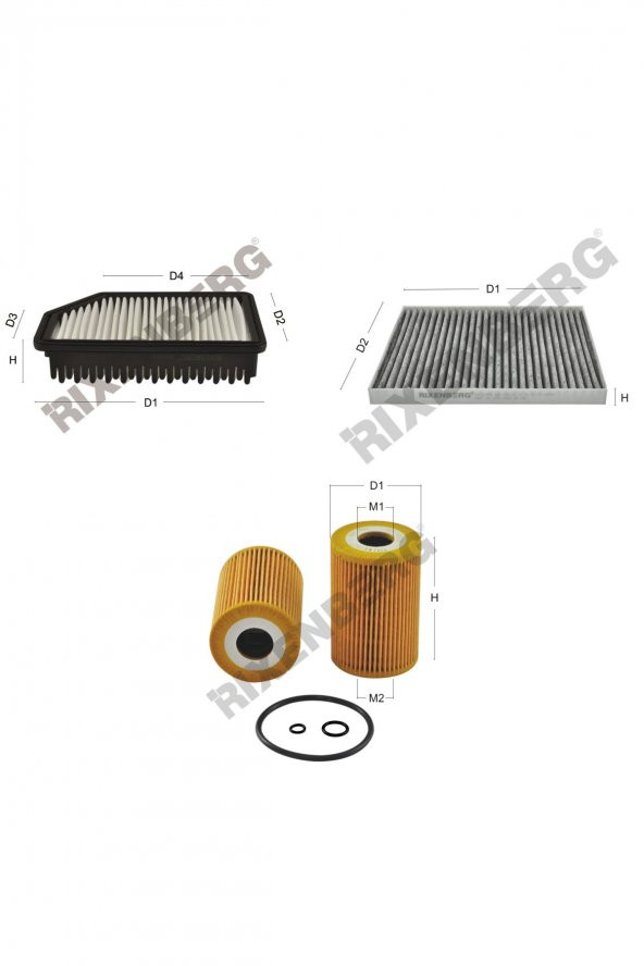 Hyundai Accent IV 1.6 Crdi (Rb) 128 Hp 11 > Rixenberg Filtre Bakım Seti ürün görseli