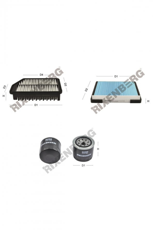 Hyundai Elantra III 1.8 Gamma Mpi (Md) 149 Hp 11 > Rixenberg Filtre Bakım Seti ürün görseli