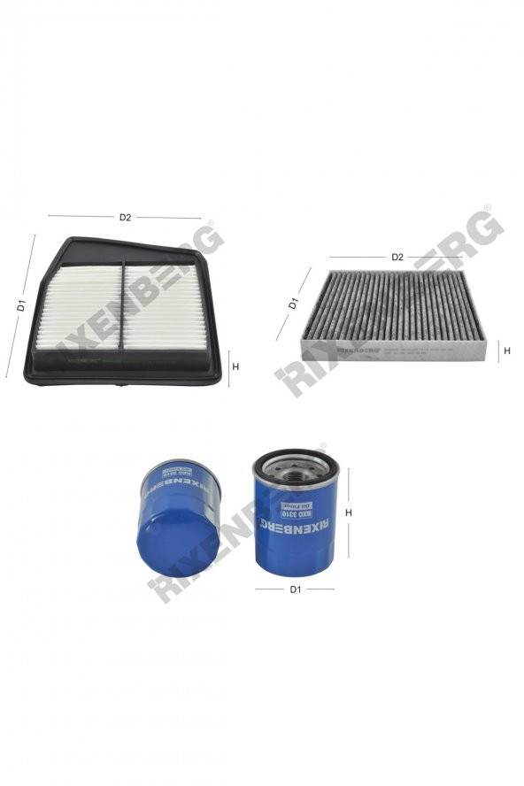 Honda Accord IX 2.4  201 Hp 08 > Rixenberg Filtre Bakım Seti ürün görseli 1