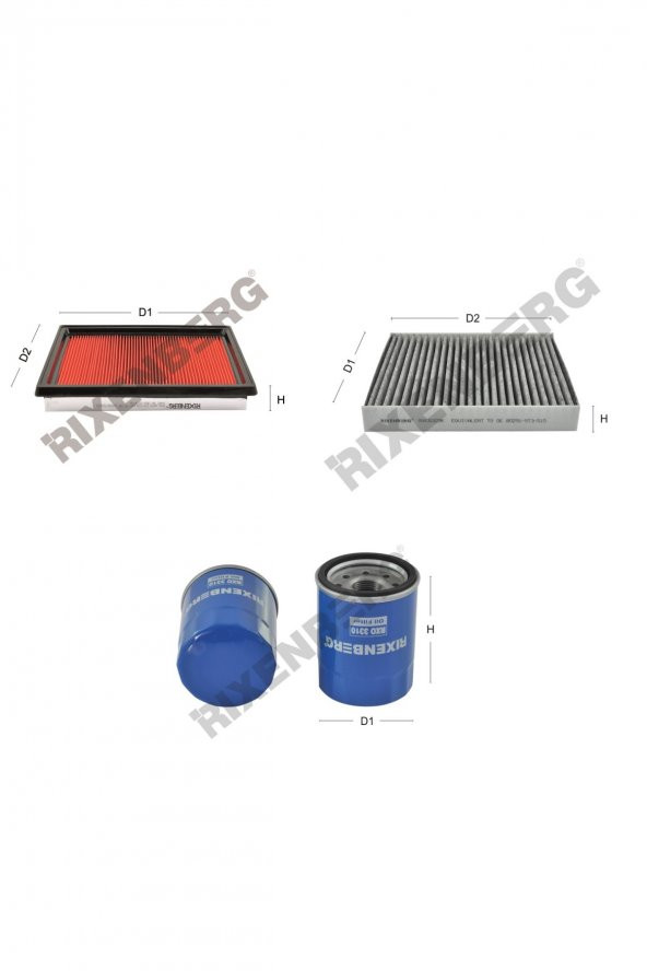 Honda Civic VI 1.6i (Ej6) 105 Hp 95-01 Rixenberg Filtre Bakım Seti ürün görseli