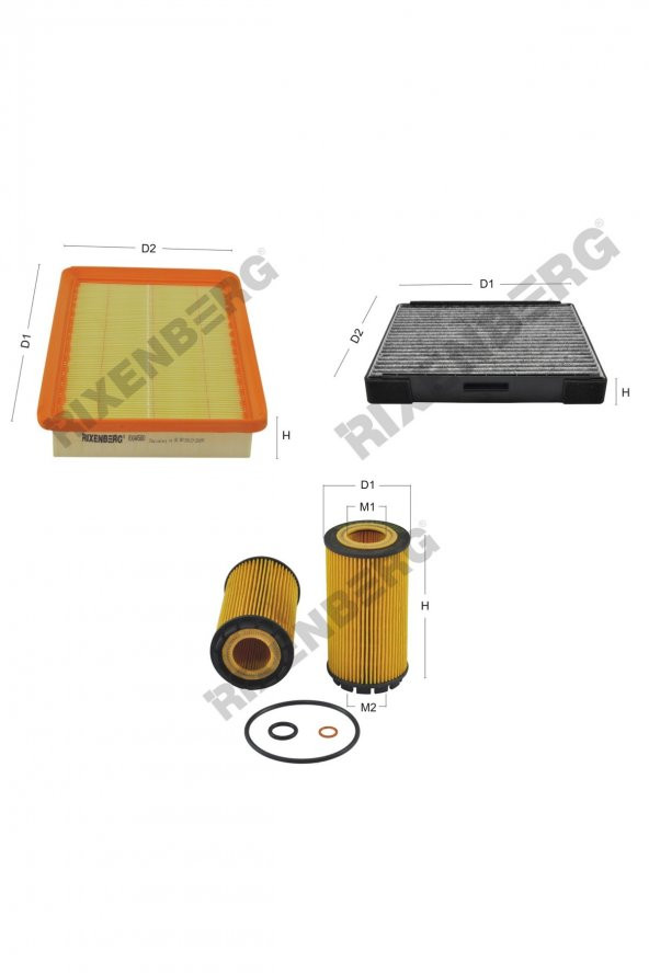 Hyundai Elantra 2.0 Crdi (Xd/Xd2) 113 Hp 01-06 Rixenberg Filtre Bakım Seti ürün görseli