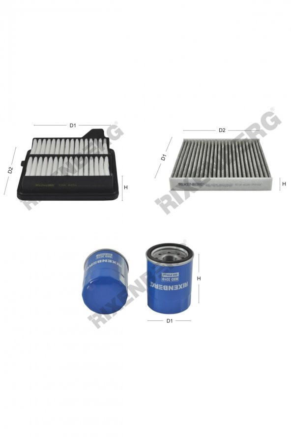Honda Jazz III 1.2  90 Hp 08 >  Rixenberg Filtre Bakım Seti ürün görseli