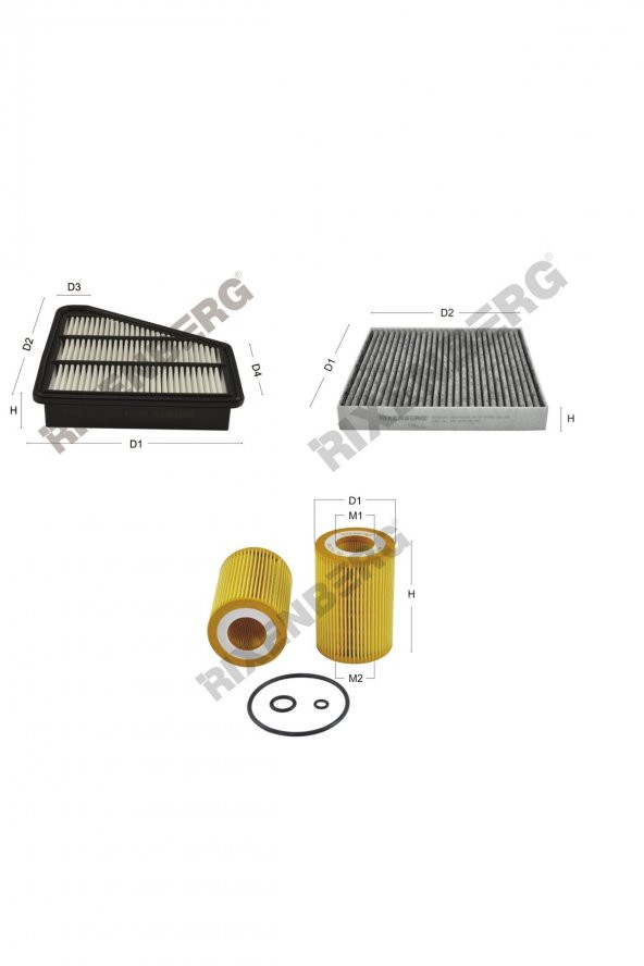 Honda Civic IX 2.2 i-Dtec 150 Hp 12 > Rixenberg Filtre Bakım Seti ürün görseli