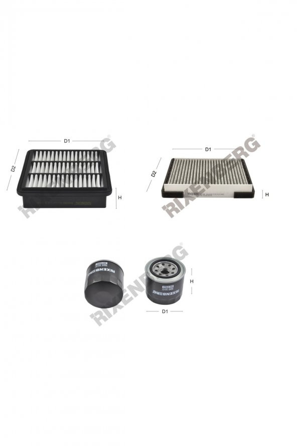 Hyundai Elantra II 1.6 (Xd2) 122 Hp 06-11 Rixenberg Filtre Bakım Seti ürün görseli 1