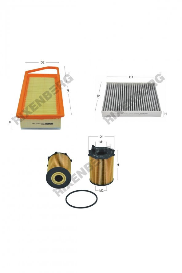 Ford Fusion 1.4 Tdci 68 Hp 02 > Rixenberg Filtre Bakım Seti ürün görseli