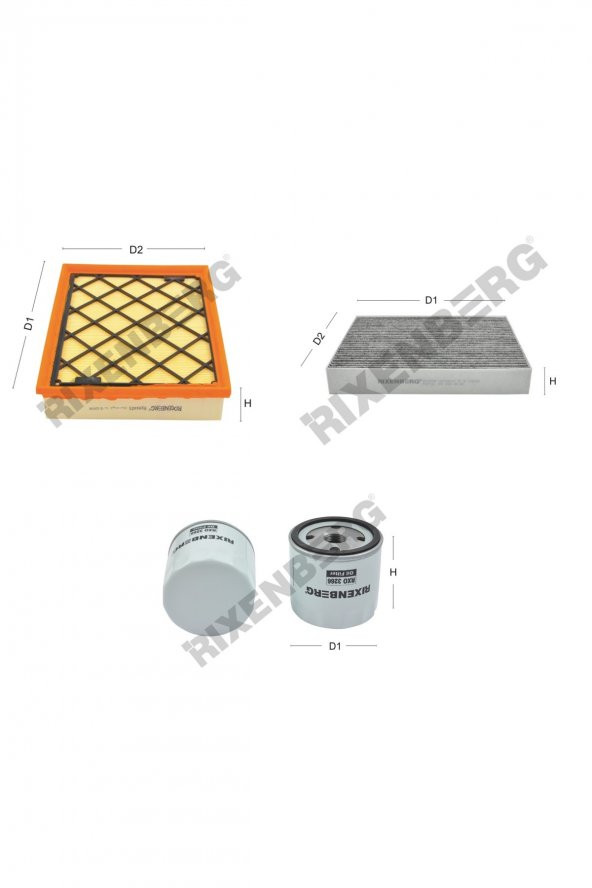 Ford Mondeo V 1.5 EcoBoost (Cng) 160 Hp 14 > Rixenberg Filtre Bakım Seti ürün görseli