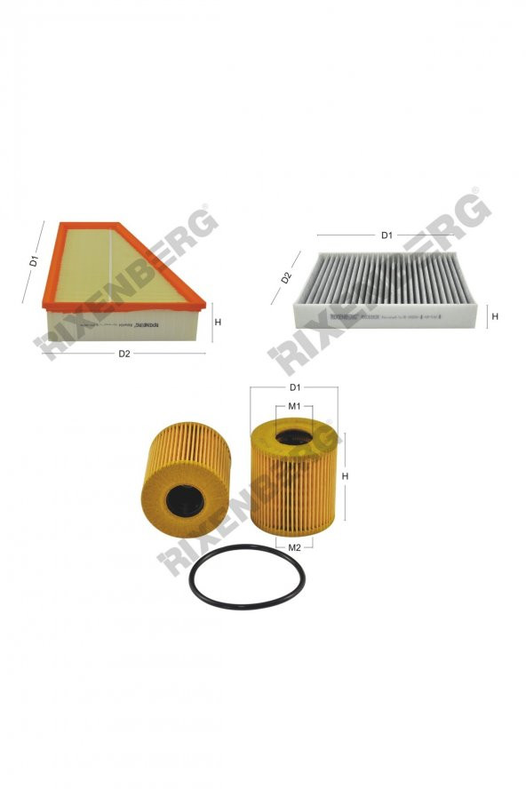 Ford Mondeo IV 2.0 Tdci 115-130-140-163 Hp 07 > Rixenberg Filtre Bakım Seti ürün görseli