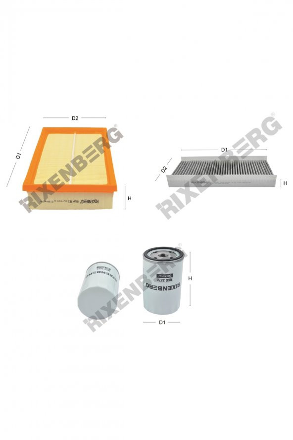 Ford Transit Connect (Tc7) 1.8 16V 115 Hp 02-13 Rixenberg Filtre Bakım Seti ürün görseli