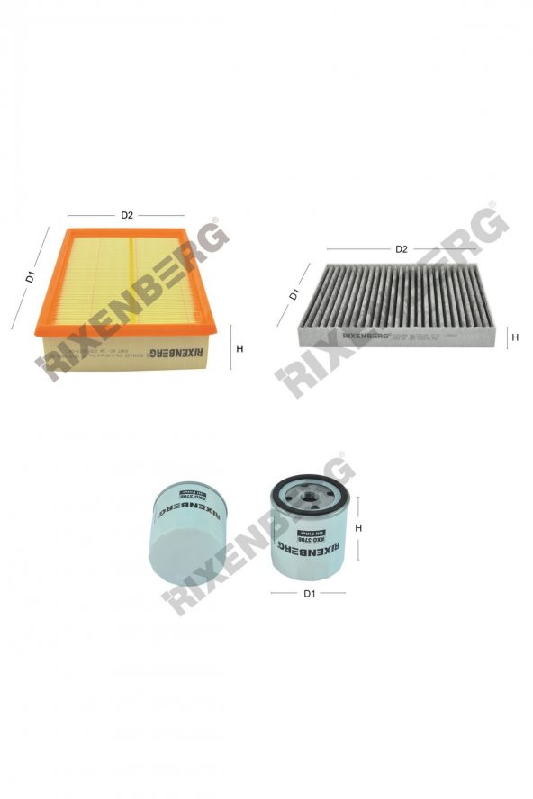 Ford Transit 2.3 16V 145 Hp 06 > Rixenberg Filtre Bakım Seti ürün görseli 1