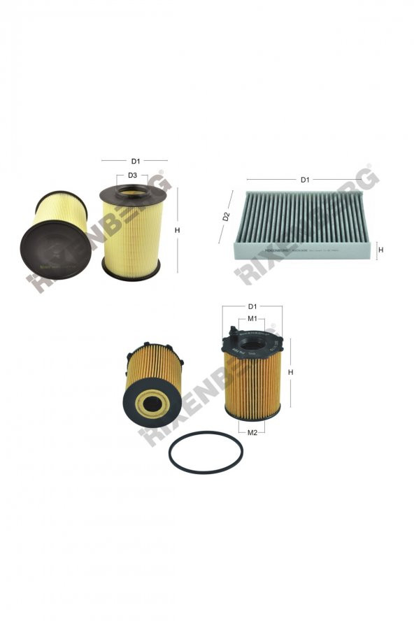 Ford Transit Connect II 1.6 Tdci (Chc) 75-95-115 Hp 13 > Rixenberg Filtre Bakım Seti ürün görseli 1