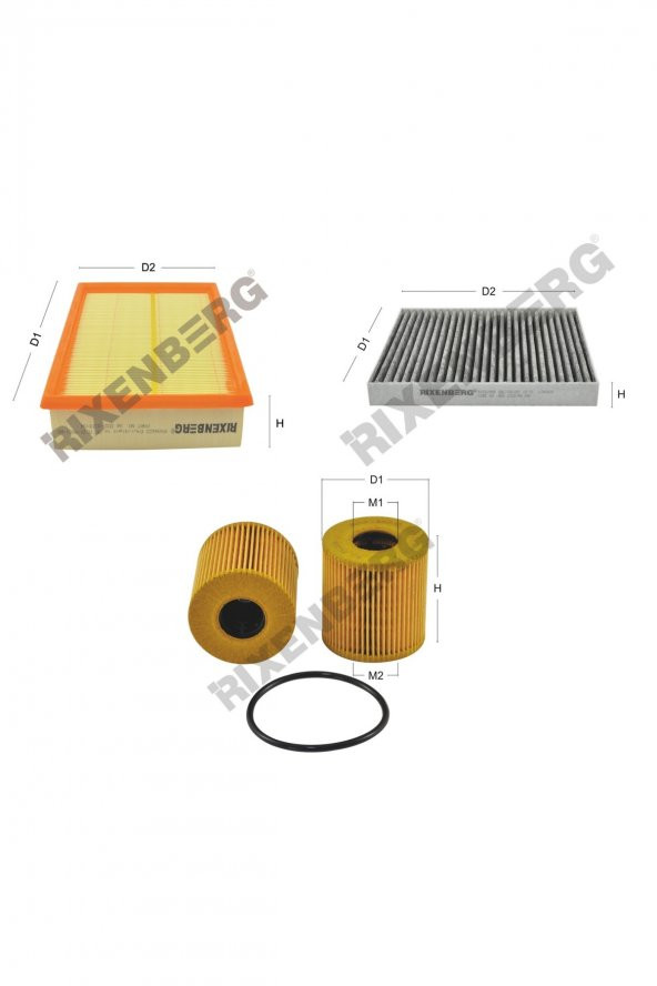 Ford Transit 2.2 Tdci 85-135-155 Hp 06-11 > Rixenberg Filtre Bakım Seti ürün görseli
