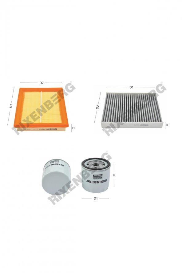 Ford Fiesta V 1.4 16V 80 Hp 02 > Rixenberg Filtre Bakım Seti ürün görseli