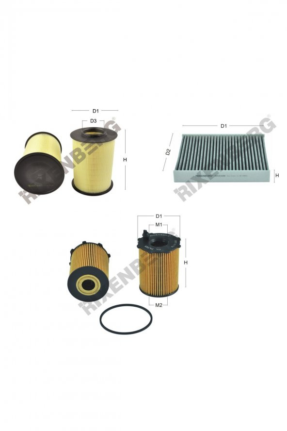 Ford C-Max II 1.6 Tdci  95 Hp 10 > Rixenberg Filtre Bakım Seti ürün görseli